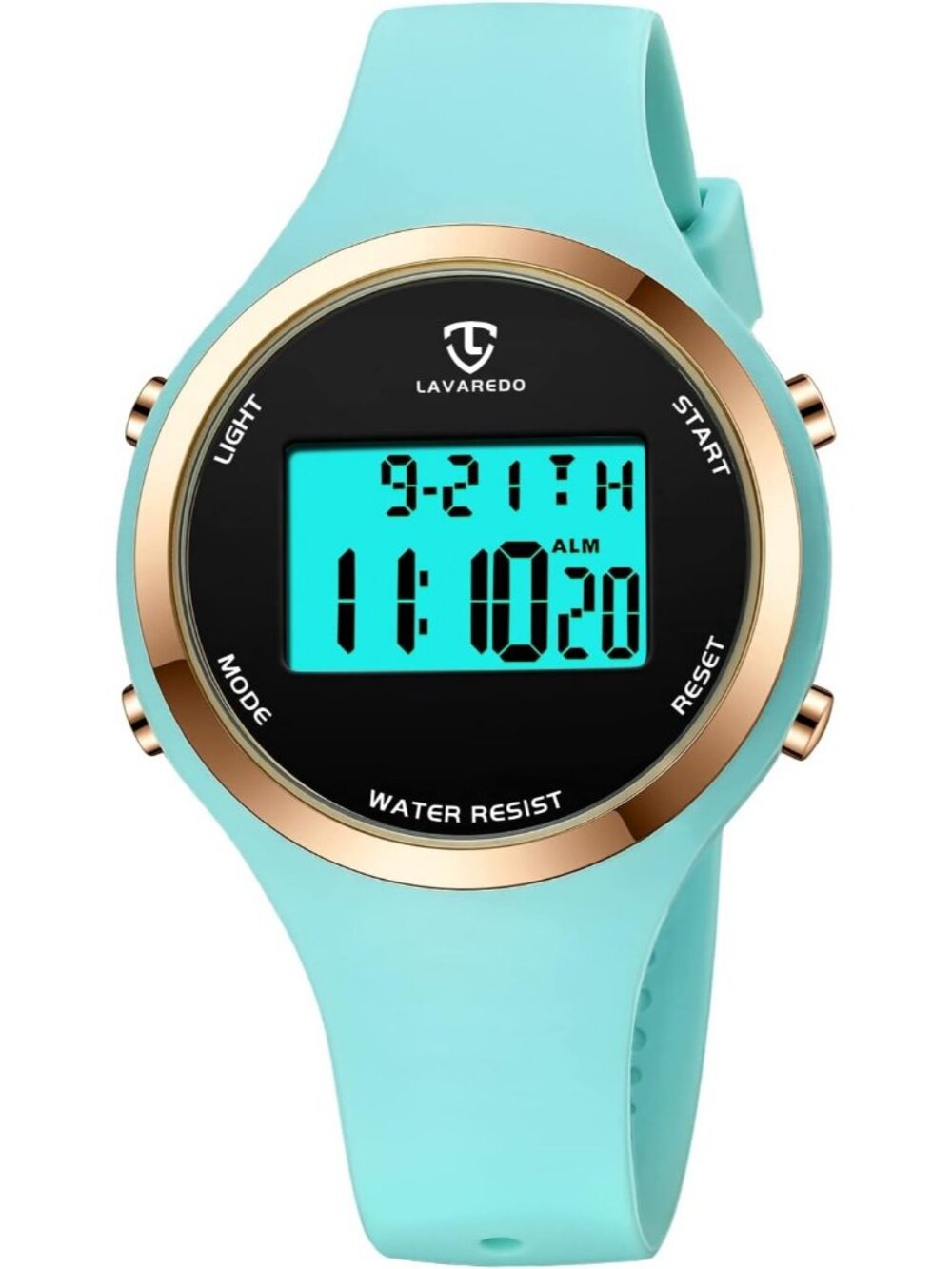 Women's Green Quartz Chronograph Waterproof Outdoor Sport Digital Classic Watch